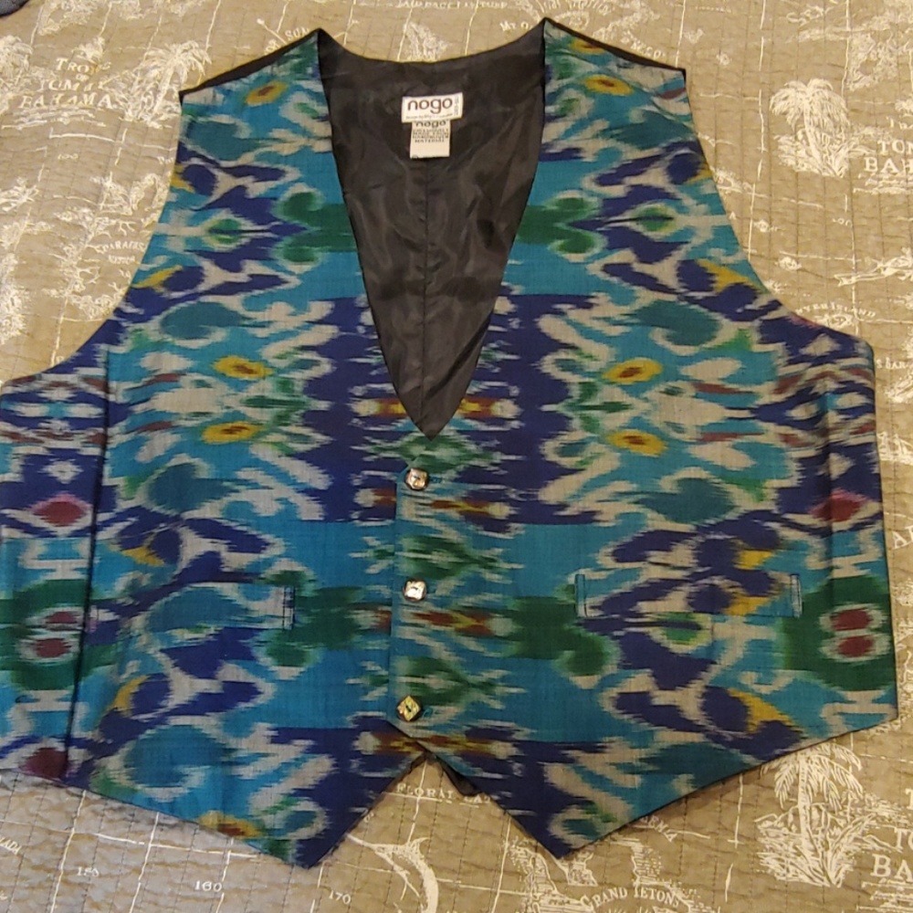 Nogo Hand Woven Vest Watercolor